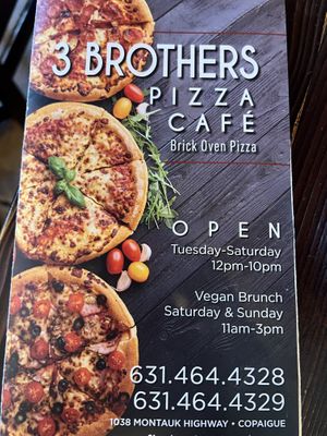   at 3 Brothers Vegan Cafe in Copiague