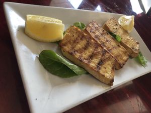 Grilled tofu   at 3 Brothers Vegan Cafe in Copiague