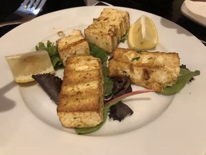 Grilled tofu   at 3 Brothers Vegan Cafe in Copiague