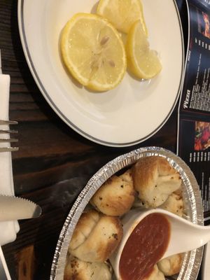 Garlic bread   at 3 Brothers Vegan Cafe in Copiague