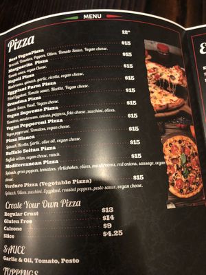 Vegan menu   at 3 Brothers Vegan Cafe in Copiague