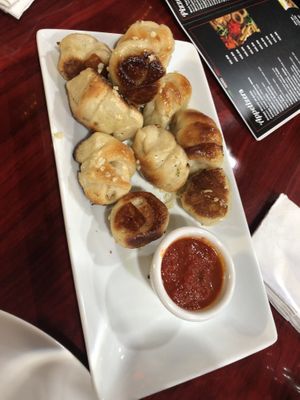 Garlic knot   at 3 Brothers Vegan Cafe in Copiague