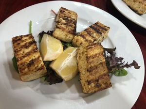 Grilled tofu   at 3 Brothers Vegan Cafe in Copiague