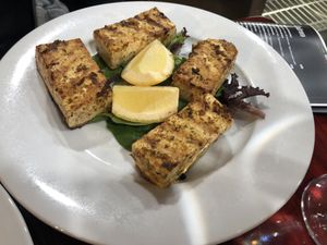 Grilled tofu   at 3 Brothers Vegan Cafe in Copiague