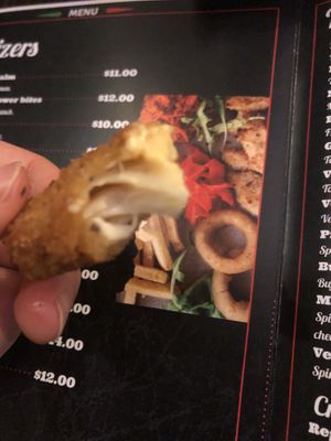 Crispy Heart of palm   at 3 Brothers Vegan Cafe in Copiague