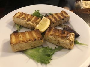 Grilled tofu   at 3 Brothers Vegan Cafe in Copiague