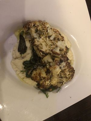 Roasted Cajun cauliflower steak   at 3 Brothers Vegan Cafe in Copiague