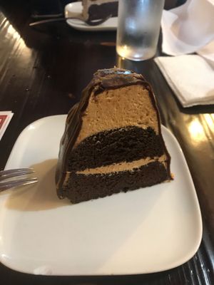 Peanut butter bomb cake  at 3 Brothers Vegan Cafe in Copiague
