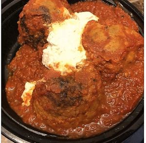 Vegan meatball  at 3 Brothers Vegan Cafe in Copiague