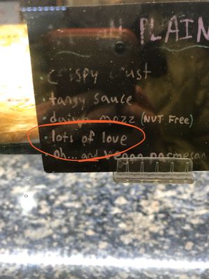 So cute  at 3 Brothers Vegan Cafe in Copiague