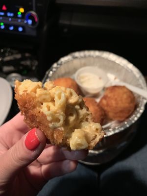 Mac and cheese balls  at 3 Brothers Vegan Cafe in Copiague