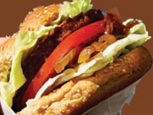 Vegan Burger at Mancare Vegana in Bucharest