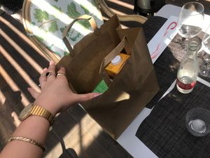 We purchased oat milk and collagen supplements.  at Verdeando in Denia