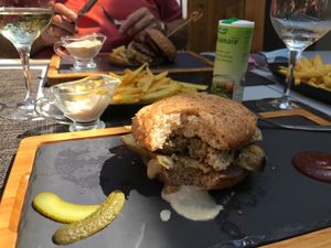 Seitan burger at Verdeando in Denia