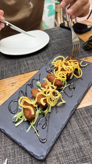 Croquetas de setas  at Verdeando in Denia