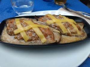 stuffed aubergine at Verdeando in Denia