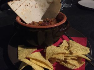 Vegan chili at Lizard in Rome