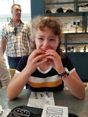 small burger from original store. good though! at Beatnic - Bleecker St in New York City