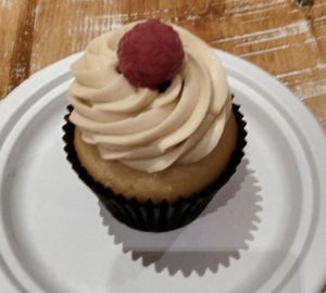 Raspberry cupcake  at Beatnic - Bleecker St in New York City