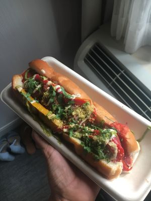 Meatball sub tastes great at Beatnic - Bleecker St in New York City