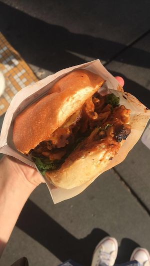 Whiskey burger   at Beatnic - Bleecker St in New York City
