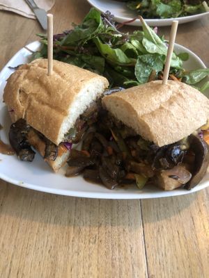 Yummy vegan philly chreseteak at Cadence in Guelph