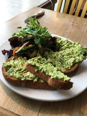 Mmmm Avacado Toast and House Salad 🤤 at Cadence in Guelph