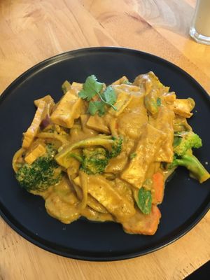 Satay peanut tofu stir fry  at Mai Kitchen in Ferryden Park