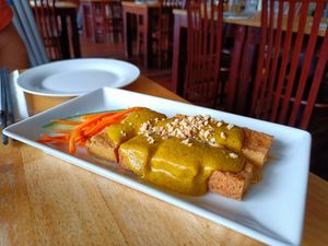 Tofu skewers at Mai Kitchen in Ferryden Park