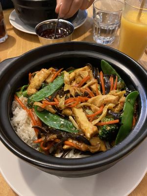 Vegan clay pot rice   at Mai Kitchen in Ferryden Park