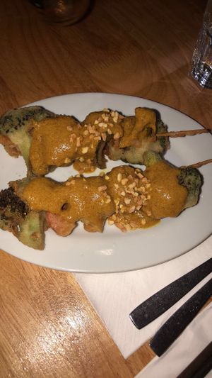 Satay skewers  at Mai Kitchen in Ferryden Park