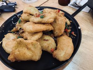 Salt and Pepper eggplant at Mai Kitchen in Ferryden Park