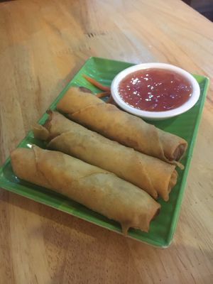 Vegan spring rolls at Mai Kitchen in Ferryden Park
