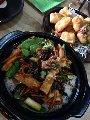 Large clay pot rice at Mai Kitchen in Ferryden Park