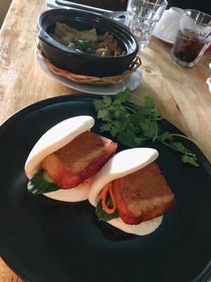 Steam vegan roast pork bun. at Mai Kitchen in Ferryden Park