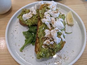 Vegan smashed avo at The Beet Bar in Townsville