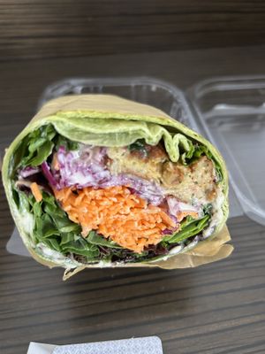 Falafel wrap  at The Beet Bar in Townsville