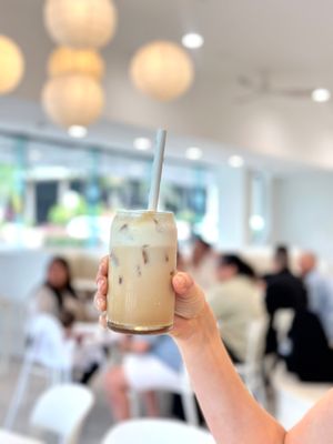 Amazing coffee options including shaken condensed milk coffee (coconut condensed milk available) and cold foam coffees. Alternate milks available  at The Beet Bar in Townsville