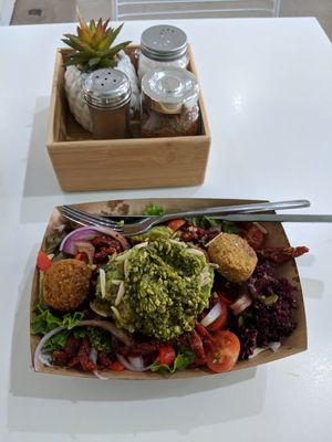 Falafel salad at The Beet Bar in Townsville