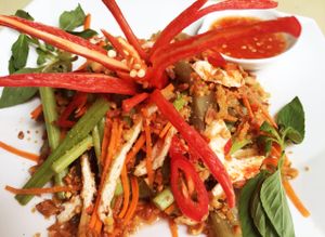 For-season Salad at Angkor Vegetarian Nutrition Restaurant in Phnom Penh