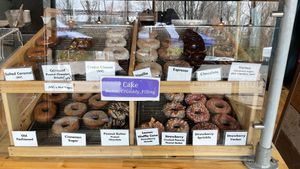 Great selection!￼ at Vortex Doughnuts in Asheville