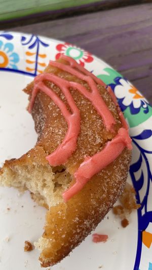 Didn’t last too long. at Vortex Doughnuts in Asheville