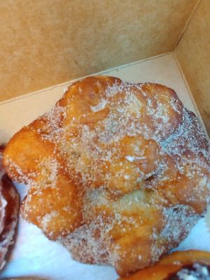 Cinnamon apple fritter at Vortex Doughnuts in Asheville
