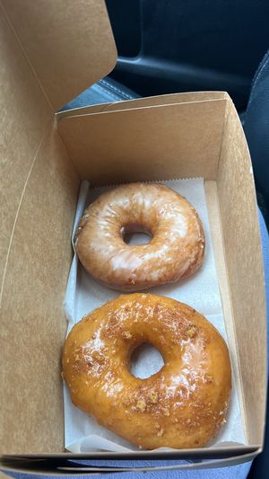 Maple and pumpkin pie  at Vortex Doughnuts in Asheville