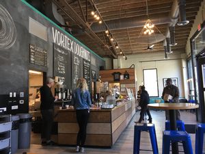 Interior at Vortex Doughnuts in Asheville