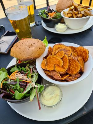 Spicy cheeseburger at Beet in Luxembourg City