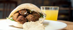 the pita falafel at Beet in Luxembourg City