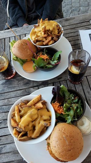 Burgers and cheesy fries at Beet in Luxembourg City