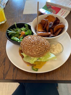 Trufa burger menu at Beet in Luxembourg City