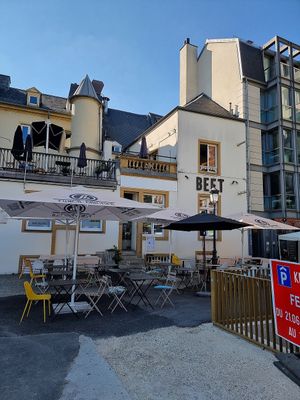 outdoor seating at Beet in Luxembourg City